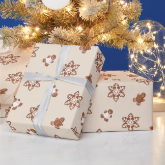 Gingerbread Cookie Christmas Wrapping Paper