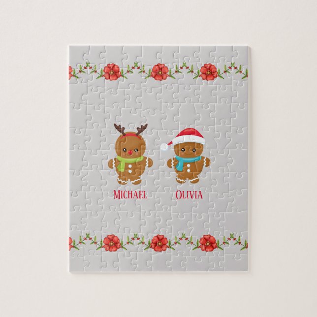 Gingerbread Cookie Couple Jigsaw Puzzle (Vertical)