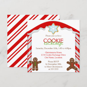 Gingerbread Cookie Exchange Party Invitation