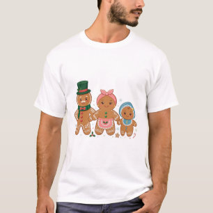 Gingerbread Cookie Family Cute Christmas Baking T-Shirt
