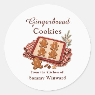 Gingerbread Cookie Gift Label