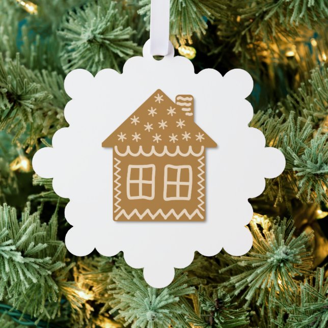  Gingerbread Cookie House Tree Decoration Card (Insitu (Tree))