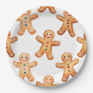 Gingerbread Cookie  Paper Plate
