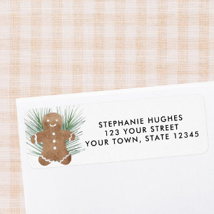 Gingerbread Cookie Return Address 