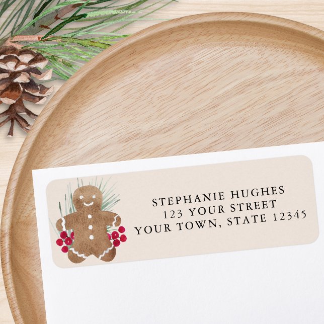 Gingerbread Cookie Return Address  (Creator Uploaded)
