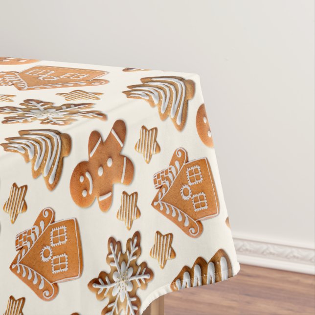 Gingerbread Cookie Tablecloth (In Situ)