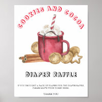 Gingerbread cookies baby shower diaper raffle 