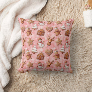 Gingerbread Cookies Christmas Cushion