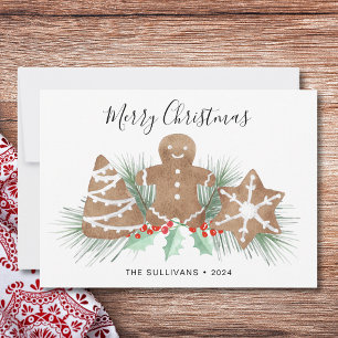 Gingerbread Cookies Christmas Holiday Card