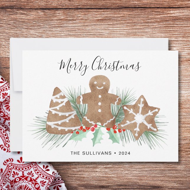 Gingerbread Cookies Christmas  Holiday Card (Creator Uploaded)