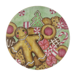 Gingerbread Cookies Christmas Holiday Cutting Board