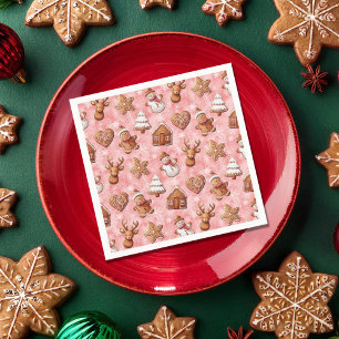 Gingerbread Cookies Christmas Napkin