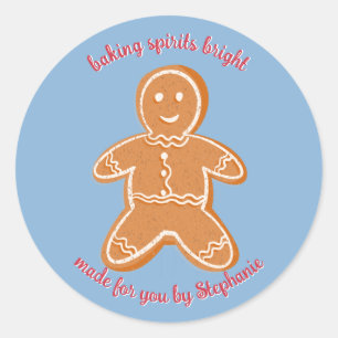 Gingerbread Cookies Classic Round Sticker
