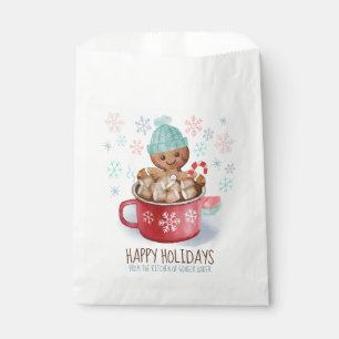 Gingerbread Cookies & Cocoa Happy Holidays Favour Bags