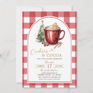 Gingerbread Cookies & Cocoa Holiday Invitation