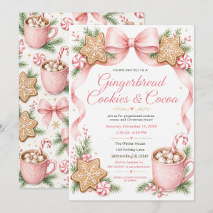 Gingerbread Cookies & Cocoa Invitation