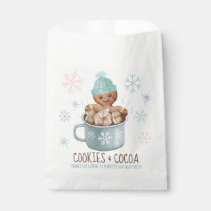 Gingerbread Cookies & Cocoa Winter Boy Birthday Favour Bags