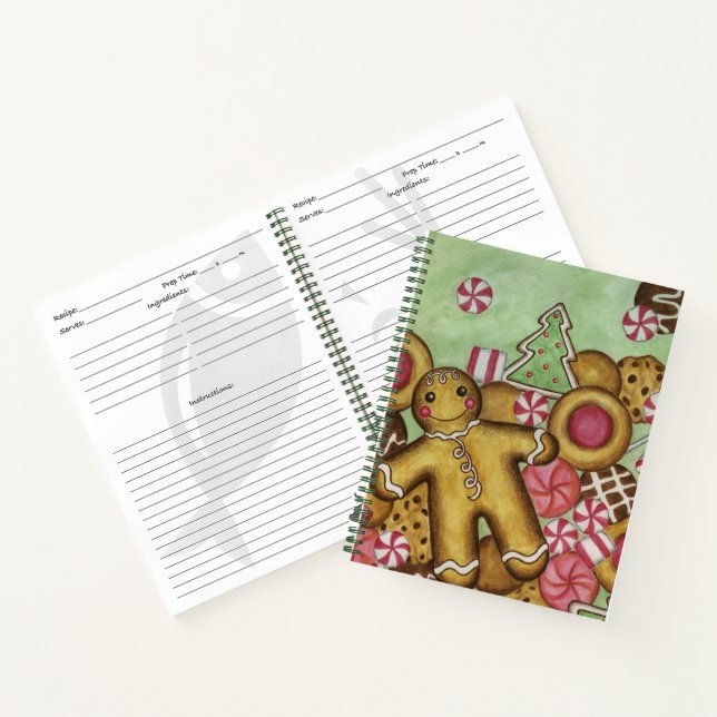Gingerbread Cookies Dessert Recipe Book (Inside)