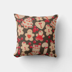 Gingerbread Cookies Holiday Cookie Christmas Cushion