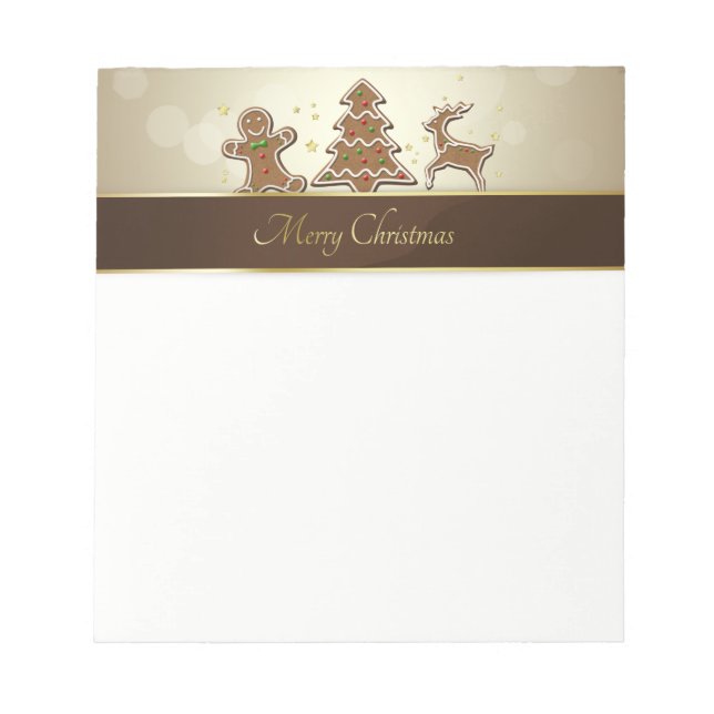 Gingerbread Cookies Notepad (Front)