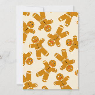 Gingerbread Cookies on cream Holiday Card