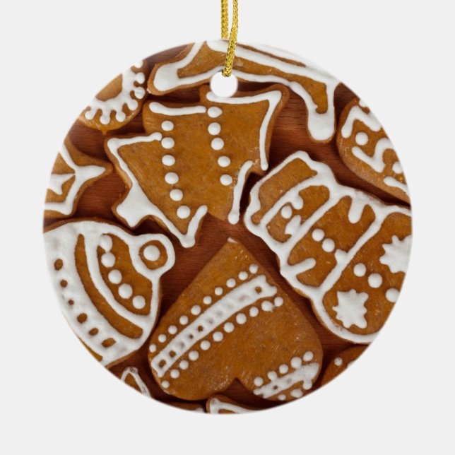 Gingerbread Cookies Ornament Round (Front)