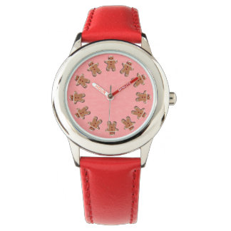 Gingerbread  Cookies Red Watch