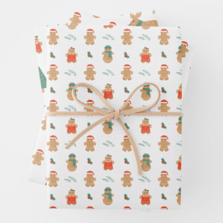 Gingerbread Cookies Wrapping Paper Sheet