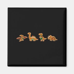 Gingerbread Costume Dinosaur Christmas Cookie Baki Magnet