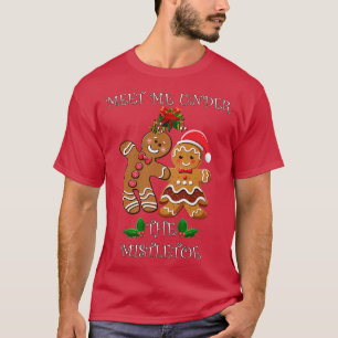 Gingerbread Couple Meet Me Under The Mistletoe T-Shirt