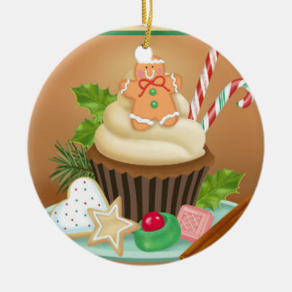 Gingerbread Cupcake Ornament