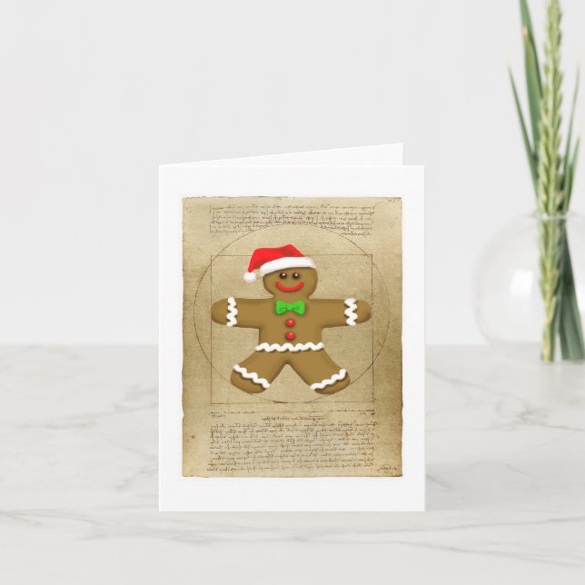 Gingerbread DaVinci note card (Front)