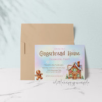 Gingerbread Decorating Party Invitation