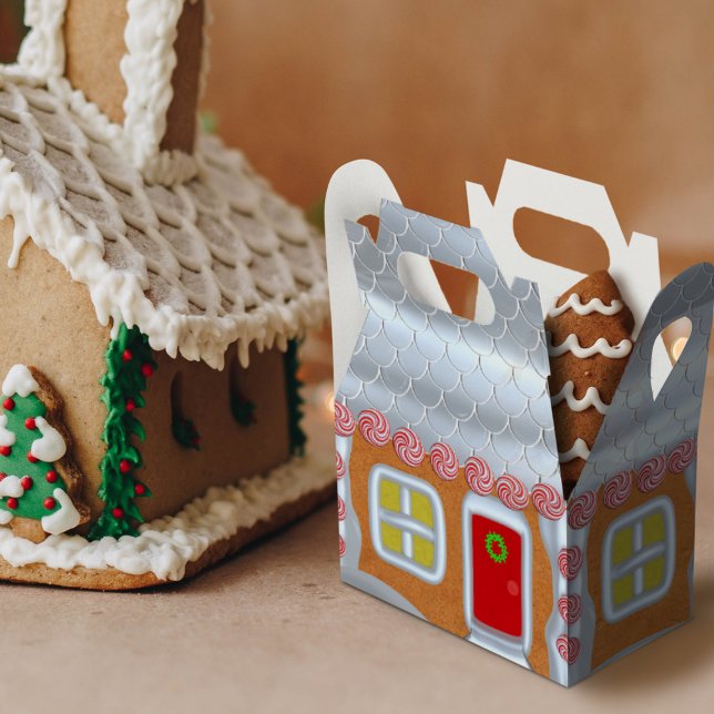 Gingerbread Decorating Party Kids Christmas House Favour Box (Creator Uploaded)