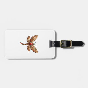Gingerbread Dragonfly Luggage Tag
