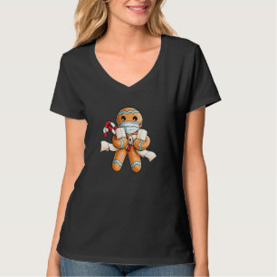 Gingerbread Face Mask Christmas 2020 Quarantine Pa T-Shirt