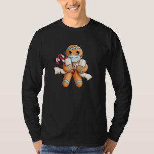 Gingerbread Face Mask Christmas 2020 Quarantine Pa T-Shirt