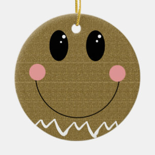 Gingerbread Face Personalized Ornament