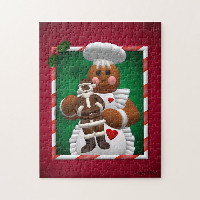 Gingerbread Family: Chocolate Girl Jigsaw Puzzle (Vertical)