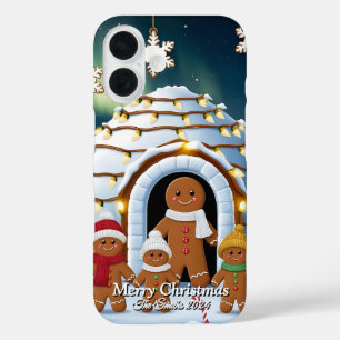 Gingerbread Family Christmas iPhone 16 Case
