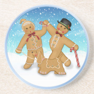 Gingerbread Family Coaster