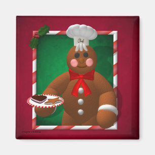 Gingerbread Family: Little Baker Magnet