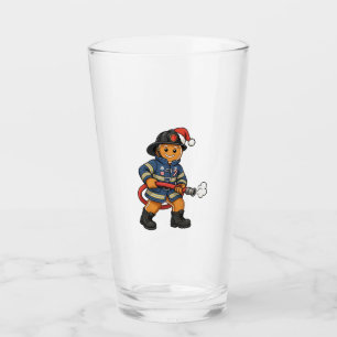 Gingerbread Firefighter Christmas 2026 Holiday Glass