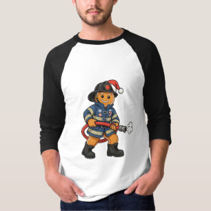 Gingerbread Firefighter Christmas 2026 Holiday T-Shirt