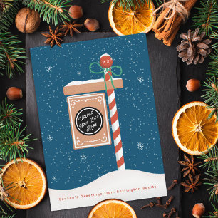 Gingerbread For Sale Sign Realtor Holiday Card