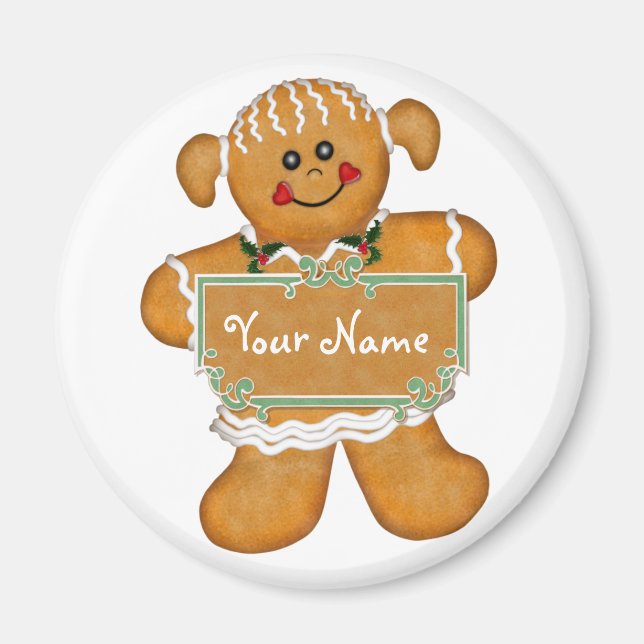 Gingerbread Fun Magnet (Front)