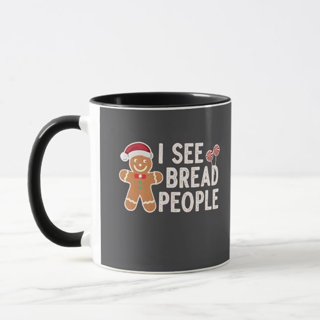  Gingerbread Funny Christmas baking holiday  Mug (Left)