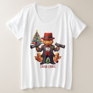Gingerbread Gangster Plus Size T-Shirt