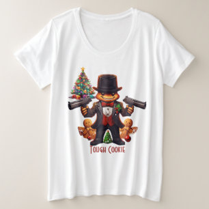 Gingerbread Gangster Plus Size T-Shirt