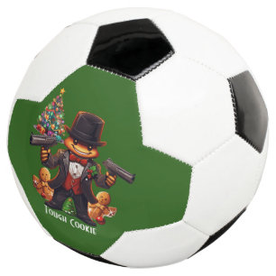 Gingerbread Gangster Soccer Ball